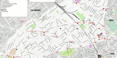 Karta 17. arrondissement u Parizu
