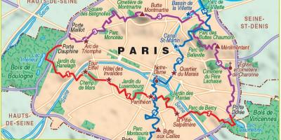 Karta Pariza planinarenje