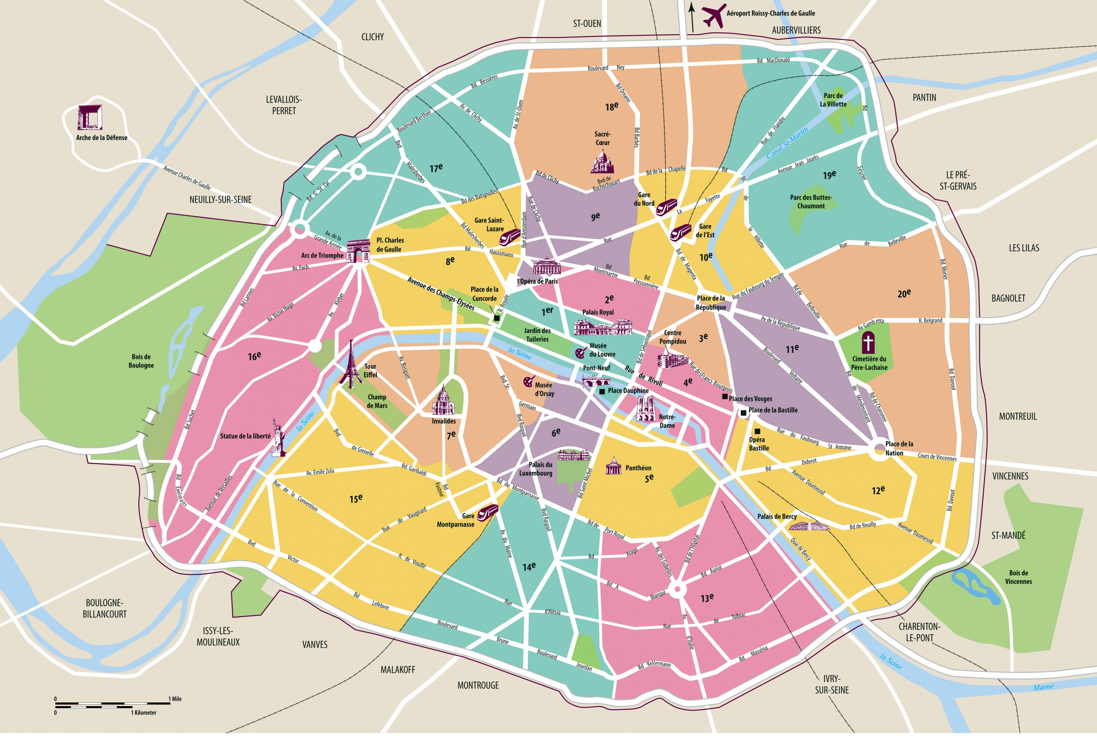 karta pariza Precizan Parizu   karta Pariza интрамуральный (Francuska) karta pariza