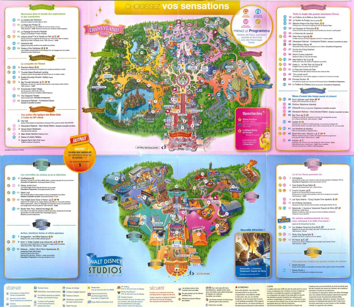 Karta Parka Disneyland