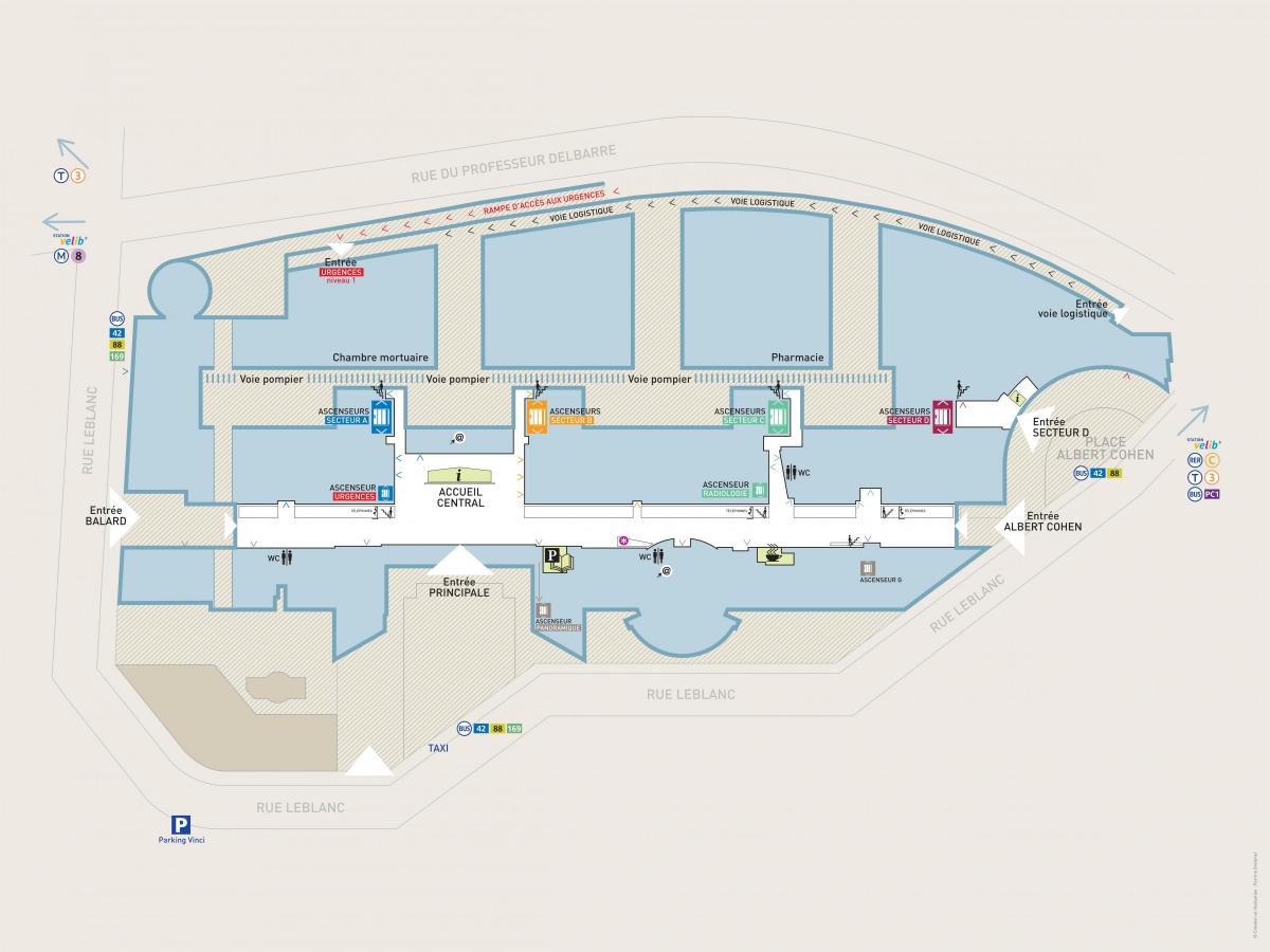 Karta George Pompidou bolnici