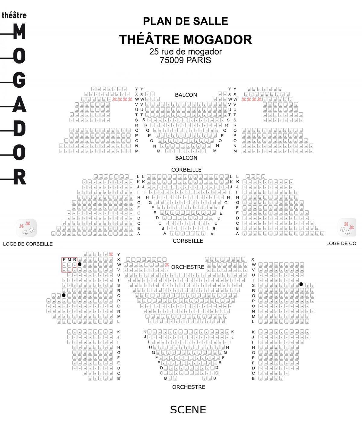 Karta kazalište Могадор