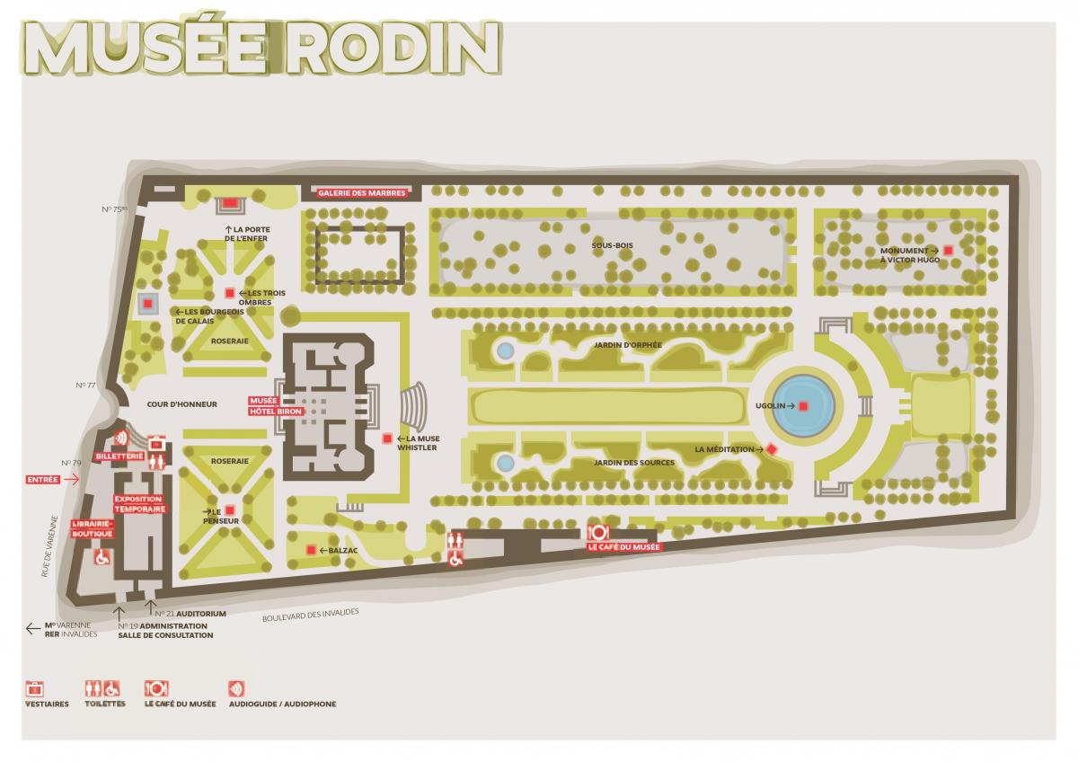 Karta muzeja Rodin
