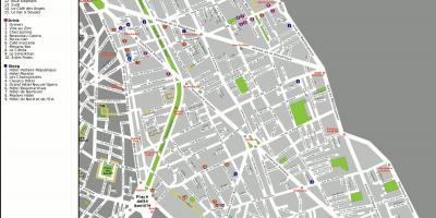 Karta 11. arondismanu u Parizu