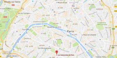 Karta katakombe u Parizu