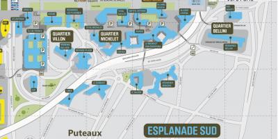 Kartu La Défense Južnoj Esplanade