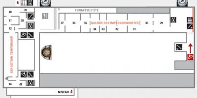 Karta muzeja Orsay razina 5