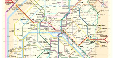 Karta Pariza metro