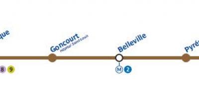 Linija karta Pariza metro 11