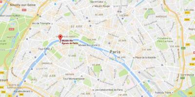 Karta Pariza kanalizacije