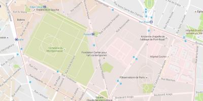 Karta Montparnasse područje