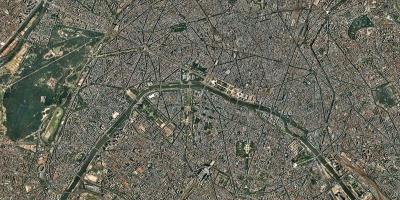 Karta satelitska Pariz