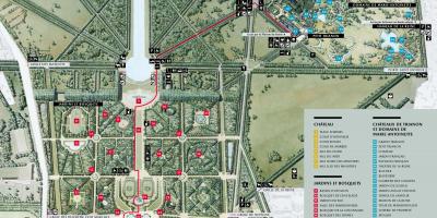 Karta vrtovima u Versaillesu